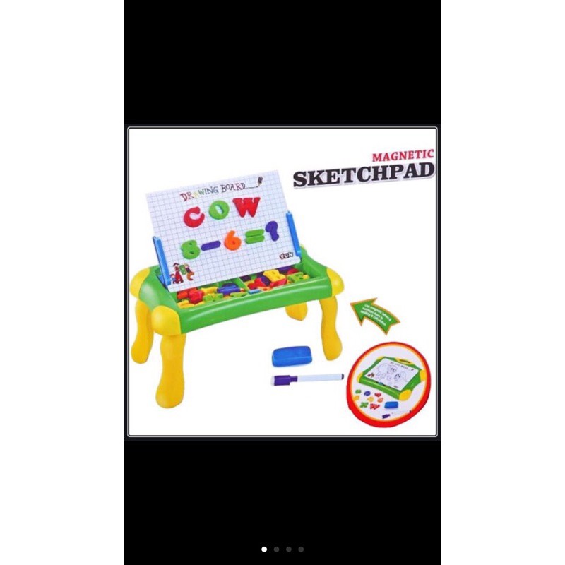 

Mainan anak papan tulis magnet magnetic sketchpad board 2 in 1 edukasi