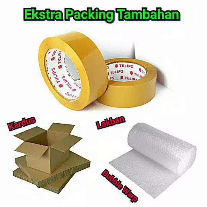 

Packing Ekstra Aman ( Lakban + Bubble Warp + Kardus )