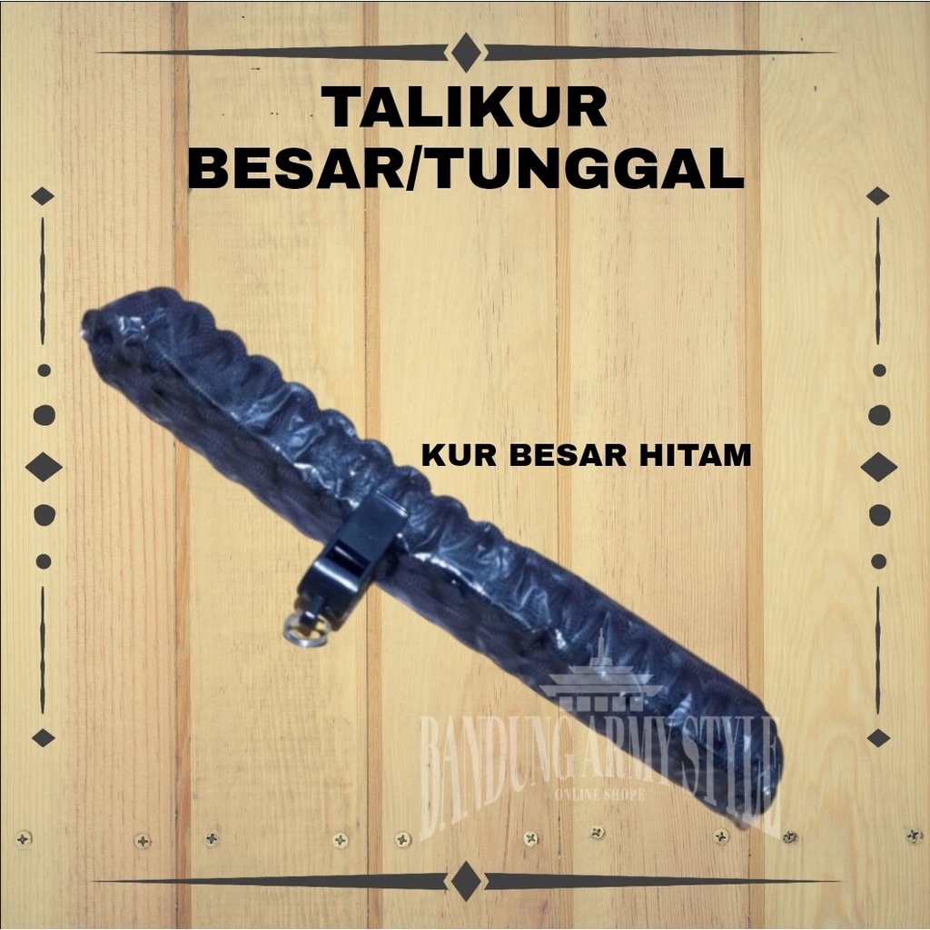 Talikur Sumbu Hitam-Tali Kur-Tali Koor-Talikur Satpam-Topi Security-Kaos Security-Sabuk Satpam-Kopel TALI KUR TUNGGAL SATPAM
