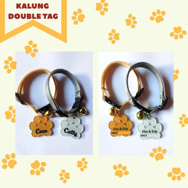 KALUNG KUCING DAN ANJING CUSTOM NAMA