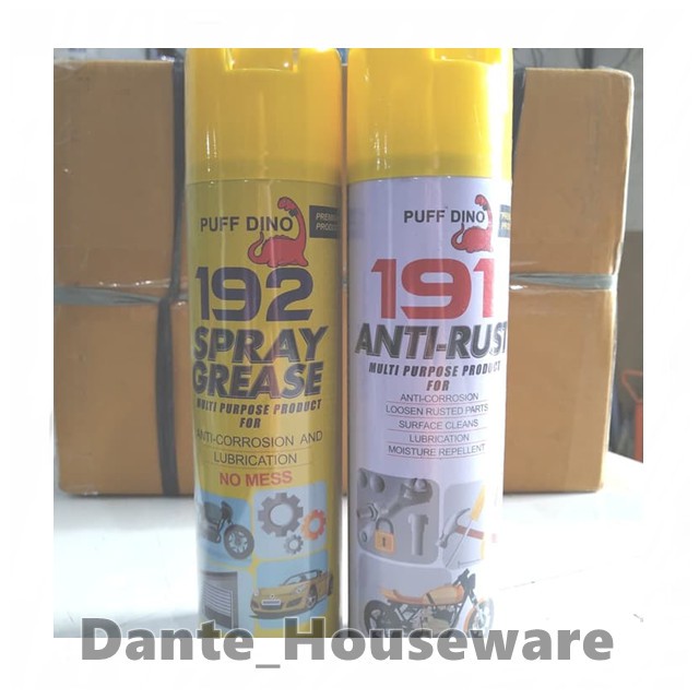 PUFF DINO 191 / 192 Anti Rust + Spray Grease 420ml anti karat & gemuk