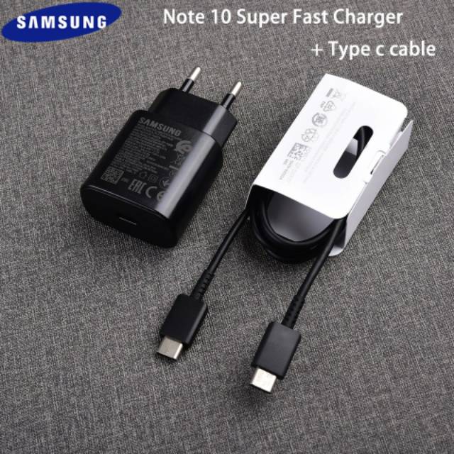 Charger Samsung Fast Charging 25W S21 FE S22 Ultra S9 S9+ Note 10 S10 S20 S21 Plus Ultra A72 A52 A50 A12 A51 A71 S10 A32