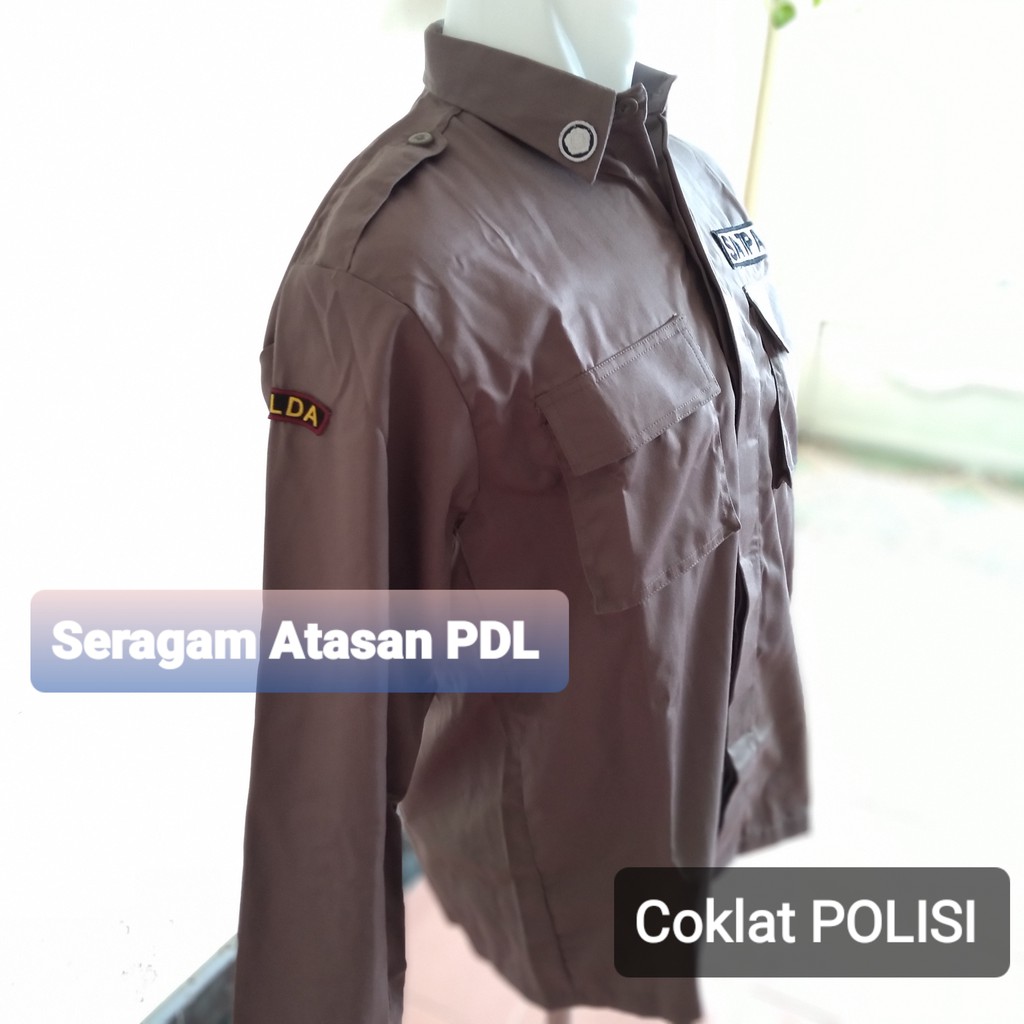 Atasan Baju PDL Jatah POLRI//Baju PDL//Baju Satpam PDL Terbaru//Baju PDL Security Baru Bahan DRILL