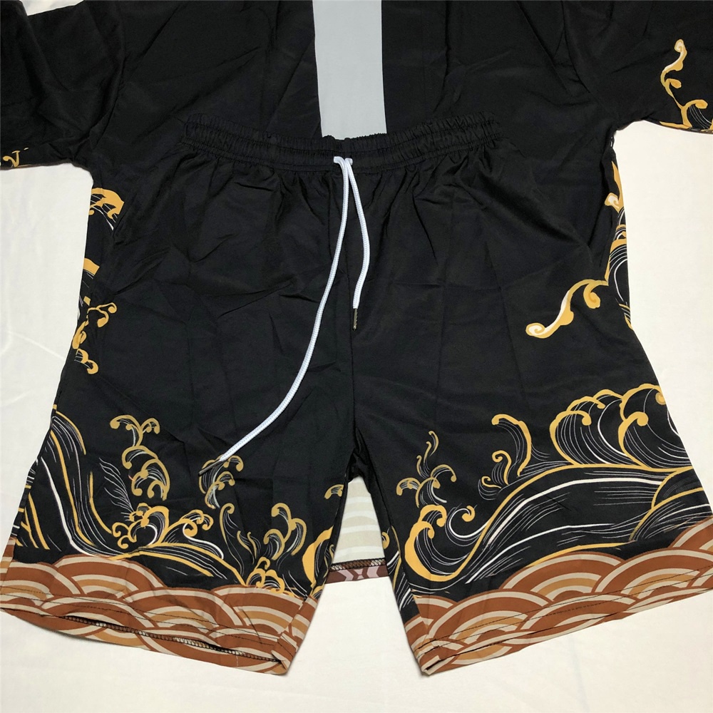 baju Fashion 2022 New Loose Oversized Summer Kimono Sets Jepang Wanita Pria Pakaian Cardigan Kimono Suit Outer Japanese Streetwear Harajuku Beach Cosplay Style Haori kimono jepang
