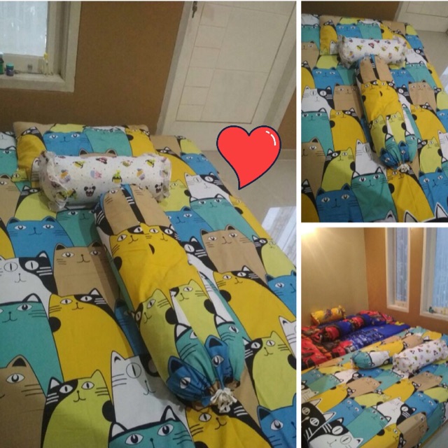 TESTIMONI ( Sprei katun jepang lokal bahan catra )