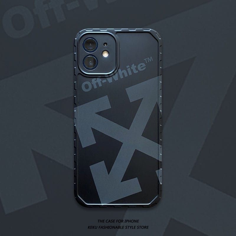 SOFT CASE IPHONE 12 MINI PRO MAX 11 7 8 + X XS XR XSMAX SE2020 OFF WHITE LOGO