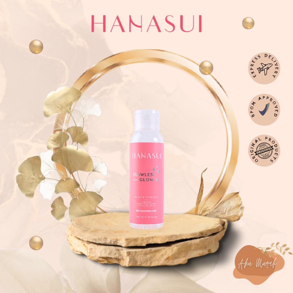 ✨ AKU MURAH ✨HANASUI FLAWLESS GLOW 10 POWER ESSENCE 100ml