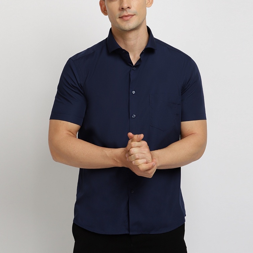 CARLOS MORENO - Kemeja Polos Katun - SKPS | Kemeja Formal | Kemeja Polos Pria | Kemeja Polos Slim Fi