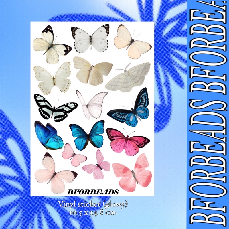 

[BFORBEADS] les papillons deco sticker | deco sticker | polco | sticker | bullet journal