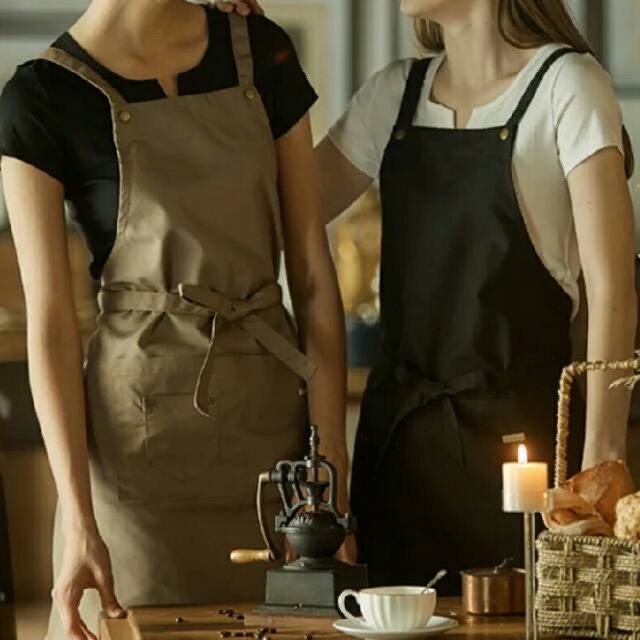 99Store Apron Barista Celemek Barista Premium Coffee Celemek Custom Barista Original Handmade Unisex