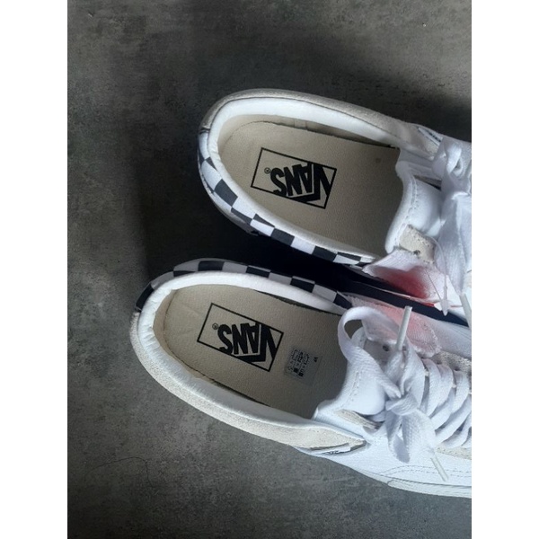 Vans Slip On Cut and Paste true white