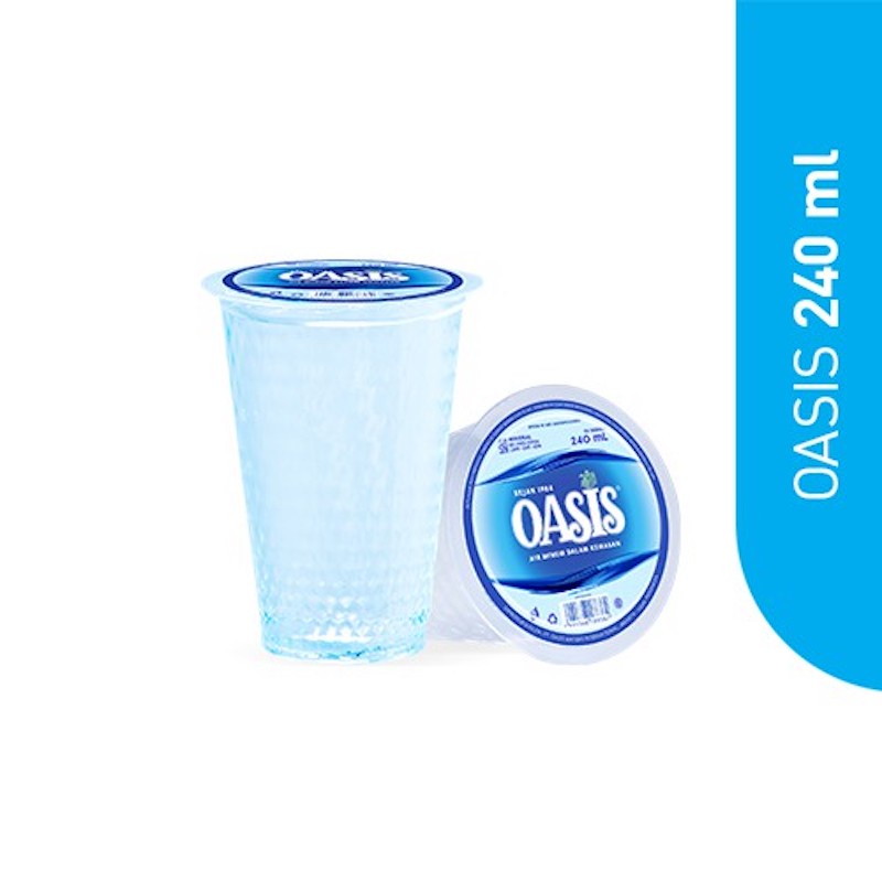 

OASIS Air Mineral Kemasan Gelas Ekonomis 240 ml [1 Dus x 48 Pcs]