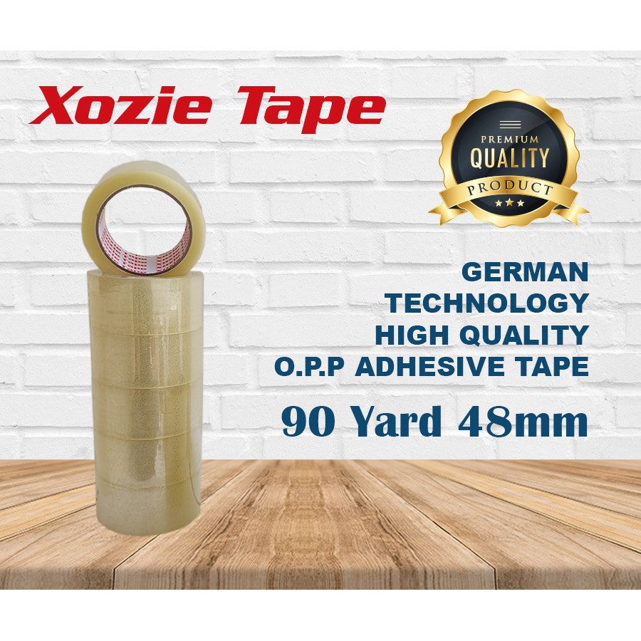 Lakban Bening XOZIE Tape 90yard 48mm 2&quot; Lakban Xozie Lakban Packing Lakban Grosiran Lakban Coklat