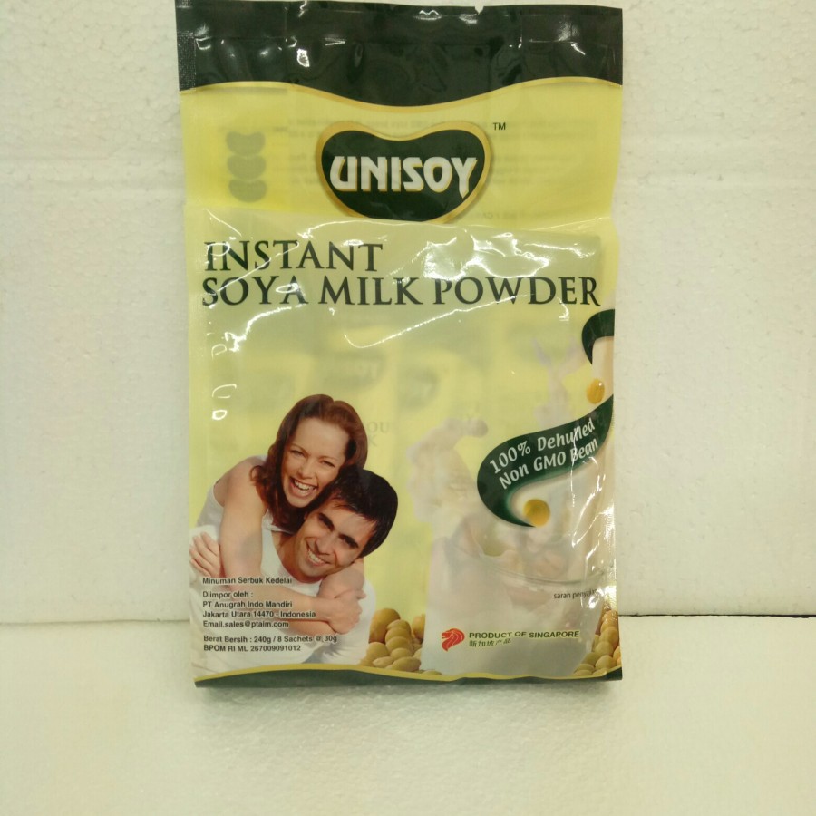 Jual Unisoy Instant Soya Milk Powder Less Sugar 240g Shopee Indonesia