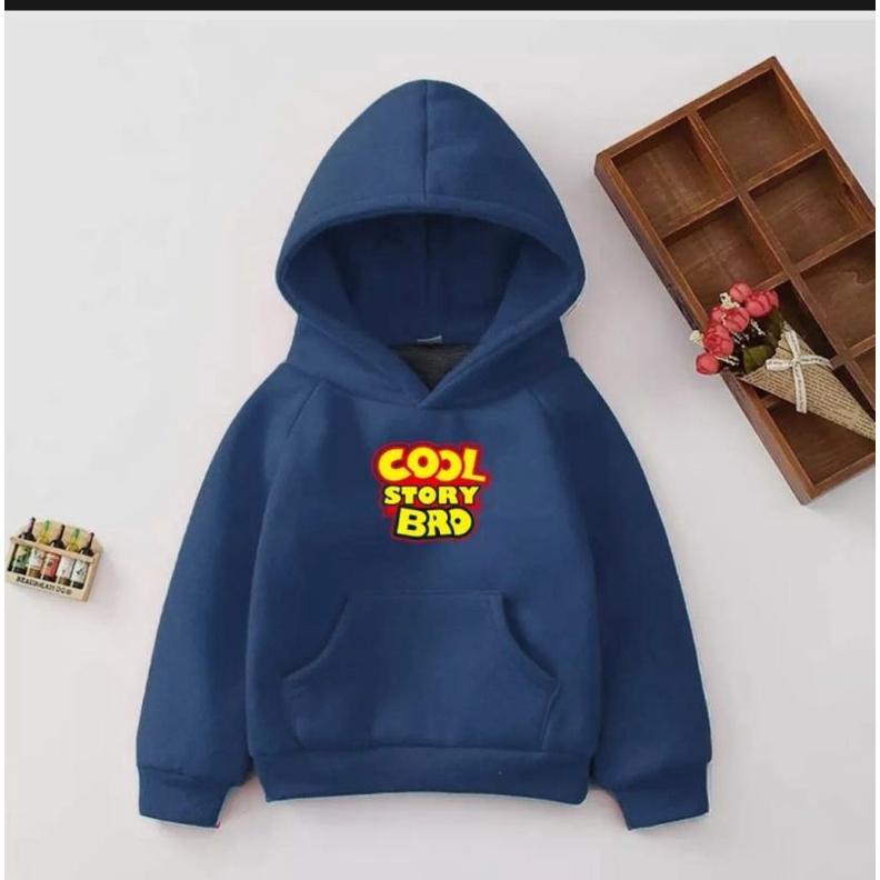 HOODIE ANAK COOL STORY BRO//SWEATER HOODIE ANAK UNISEX FLEECE TEBAL TERBARU'