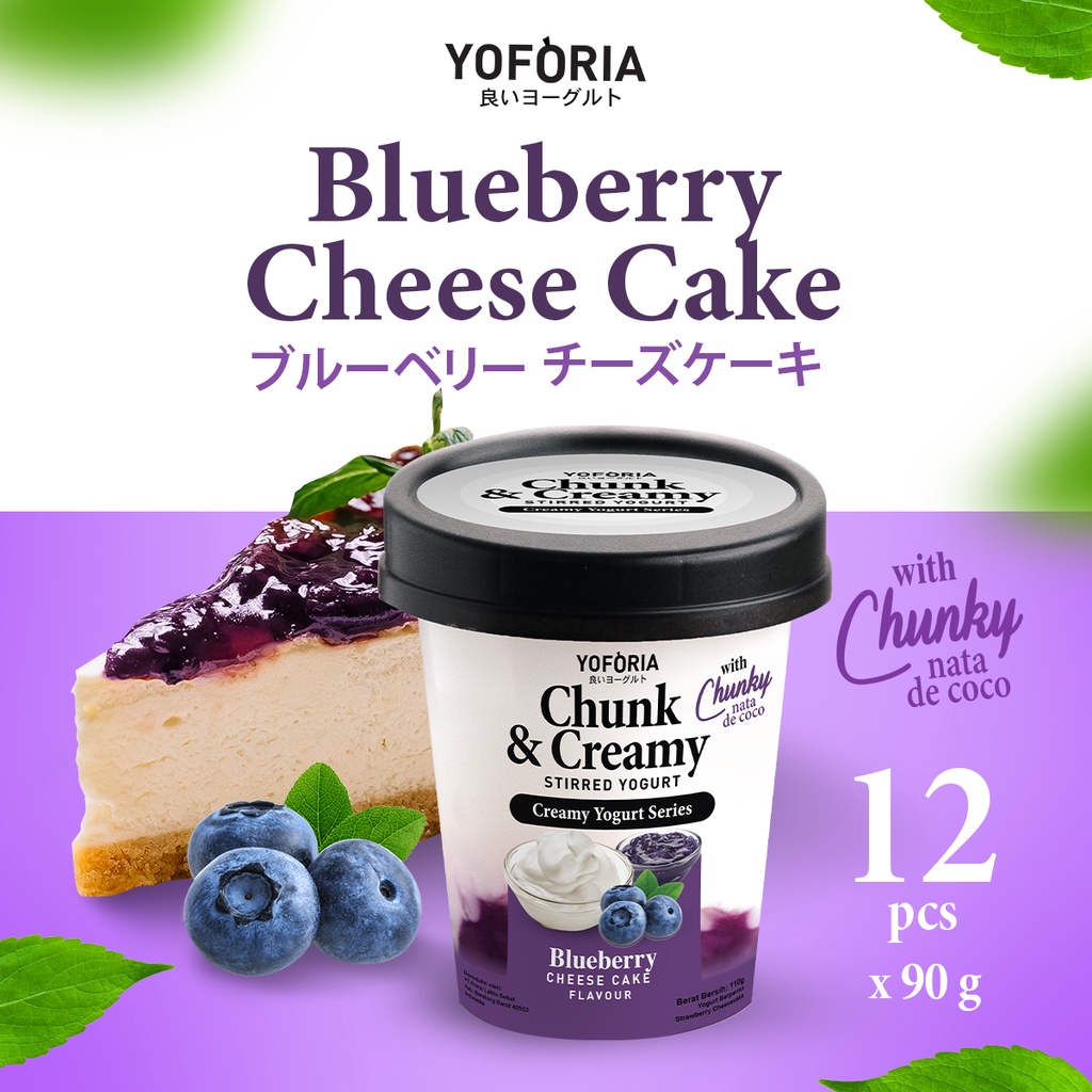 

Yoforia Chunk and Creamy - Blueberrry Cheese Cake 12 in 1