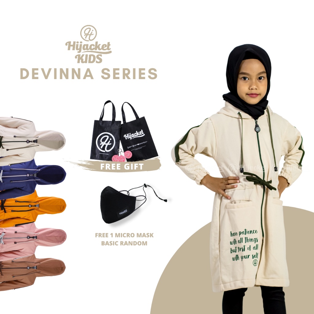 Hijacket Kids Devinna Muslimah / Jaket Hijaber Anak Muslimah
