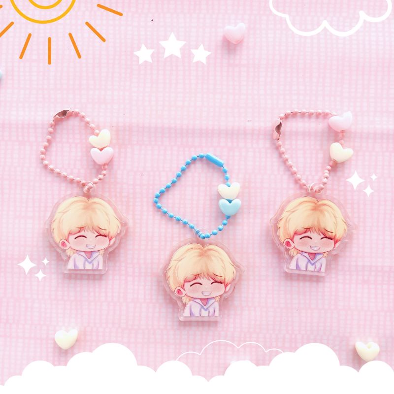 KEYCHAIN FELIX keyring gantungan kunci charm skzoo lucu hyunjin hp maniac benefit makestar withdrama