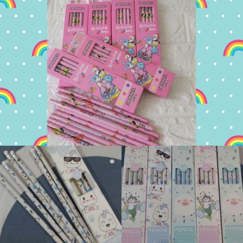 

Pensil BT21 / Pensil 2B BTS / Pensil HB Cute