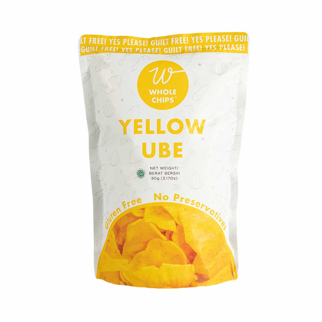 Whole Chips Yellow Ube / Keripik Ubi Madu 90 Gr