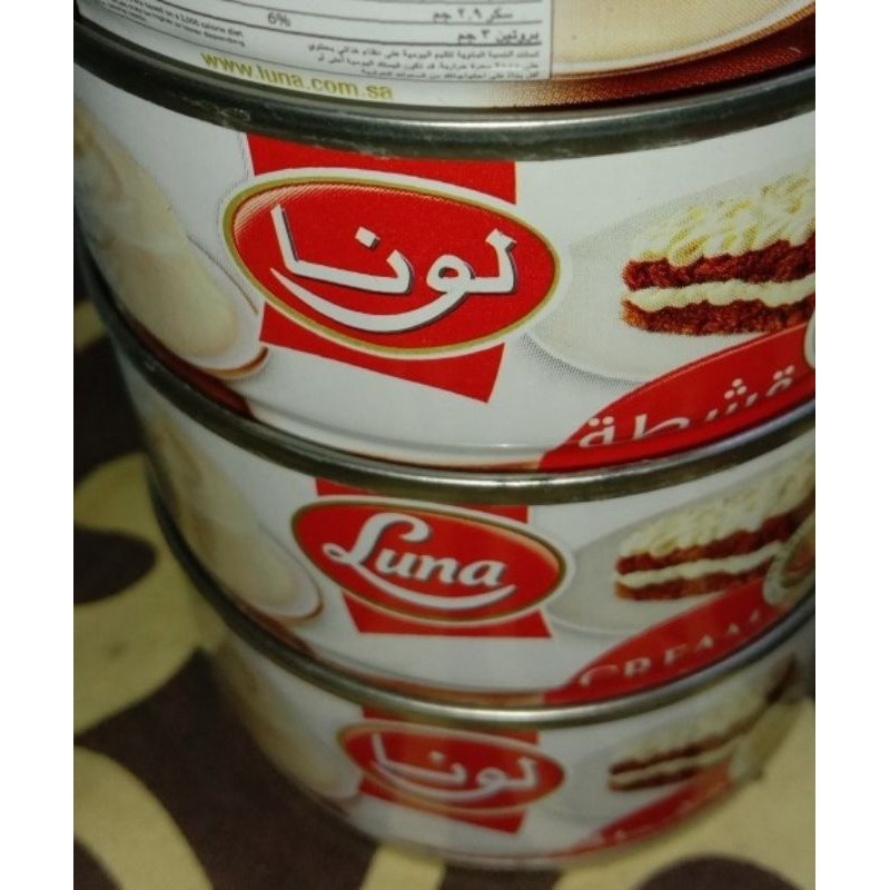 Cream Qishtah Luna 95 gram Krim Susu buat Roti dan Kue Rasa Plain
