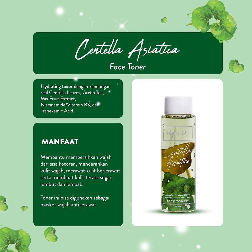 N'PURE Centella Asiatica Face Toner (CICA) 150ml BPOM