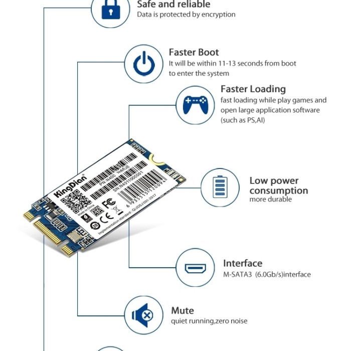 MURAH SSD M2 SATA 256GB NGFF 2242 N400 ORIGINAL