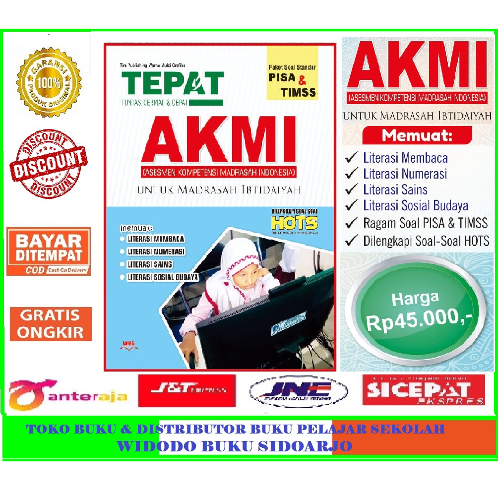 diskon BUKU AKMI MI Plus Soal-Soal HOTS - Warna Mukti Grafika