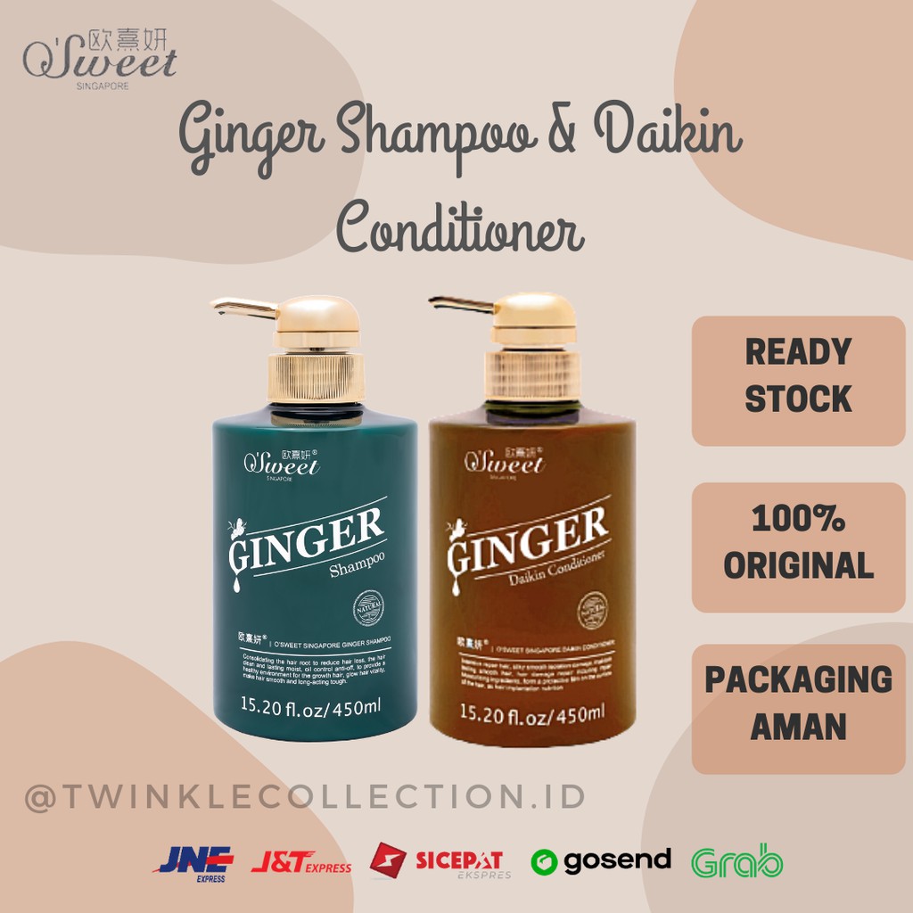 O Sweet Singapore Ginger Shampo & Daikin Conditioner 450 ML OSweet