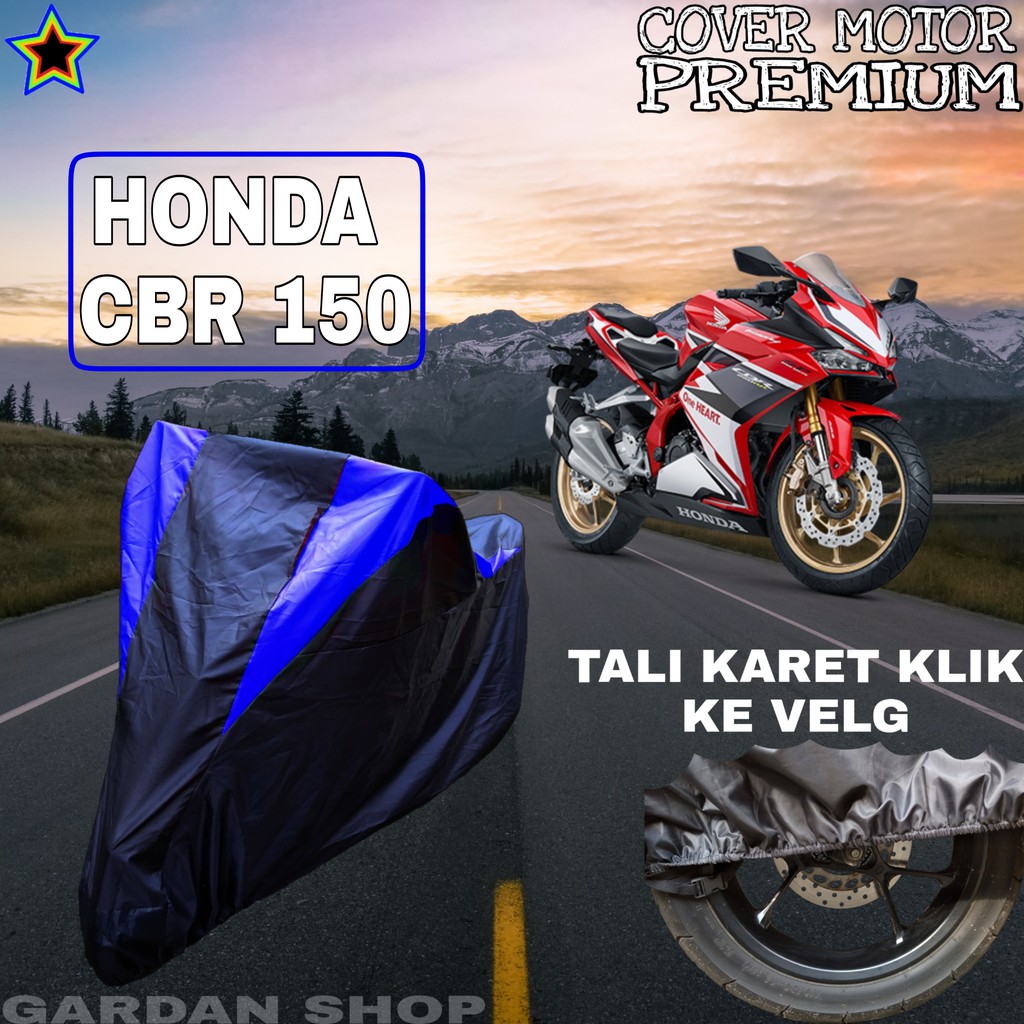 Sarung Motor HONDA CBR 150 Hitam BIRU Body Cover Honda PREMIUM