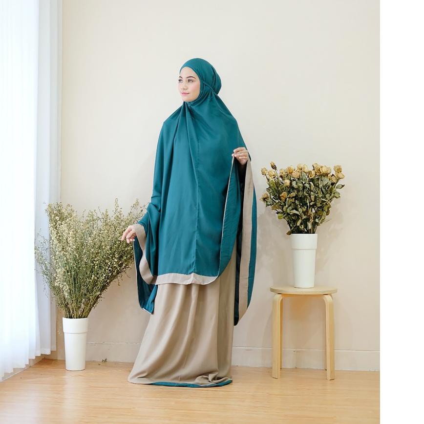Terbaik Mukena Baneska New Salwa Mix Khaky Zara 2in1 Allsize . . . .