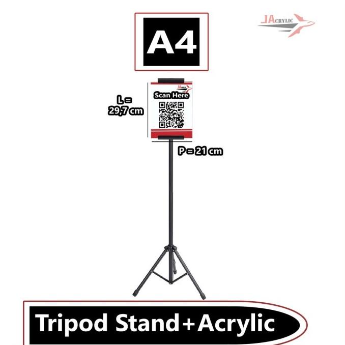 Fif027- Tripod Banner Stand Display Tiang Bare Peduli Lindungi