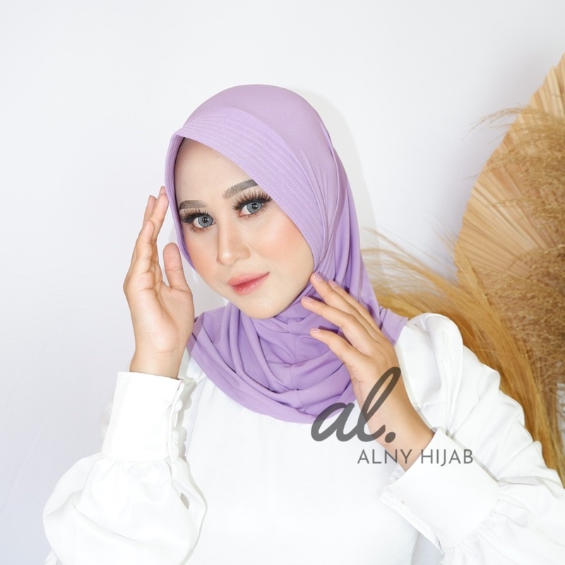 Alny Hijab - Jilbab Sport/Jilbab Lycra Instan Jokowi / Bergo Sport-3