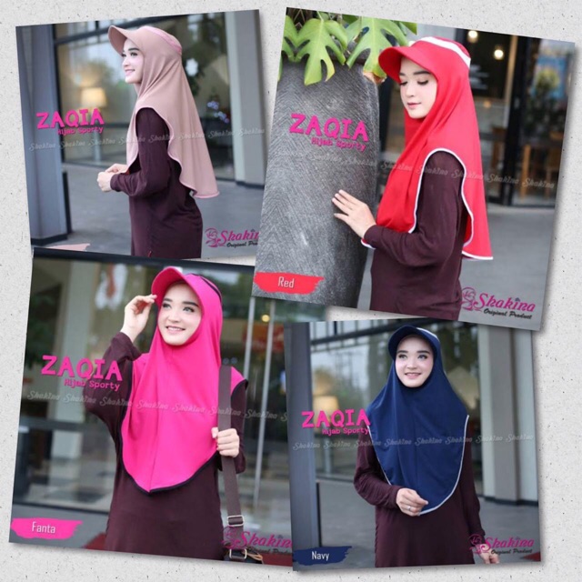 Terbaruuu BestSeller Jilbab instan Zaqia Sporty by Shakina Hijab Murah Berkualitas Wanita Muslimah