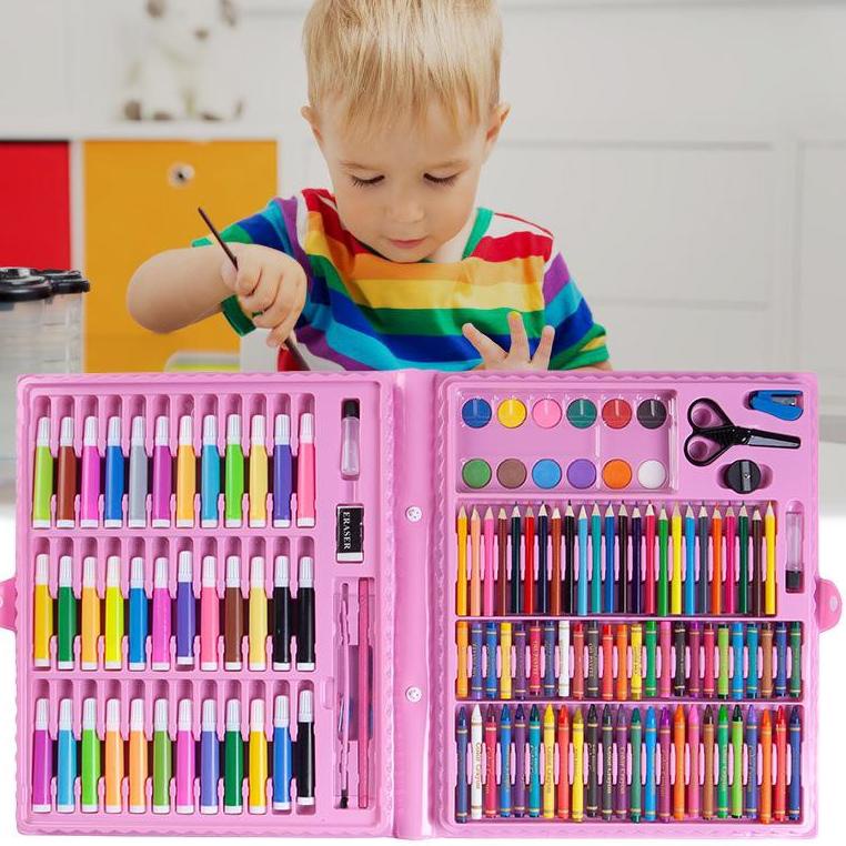 

83d<> Smart Oil Pastel Crayon 150 Macam Warna Set Koper 150 in 1 Cocok Untuk - CP4