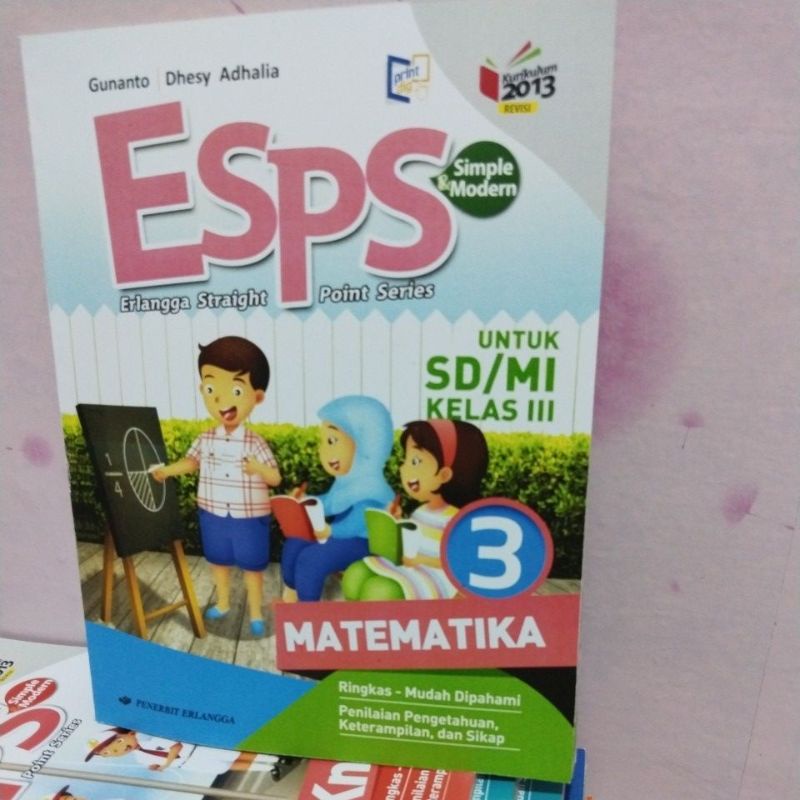BUKU MATEMATIKA/ESPS MATEMATIKA KELAS III/3 SD ERLANGGA REVISI