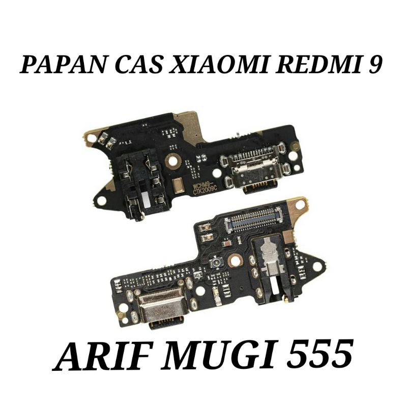 BOARD PAPAN KONEKTOR CONECTOR CAS CHARGER XIAOMI REDMI 9 PLUG IN MIC ORIGINAL