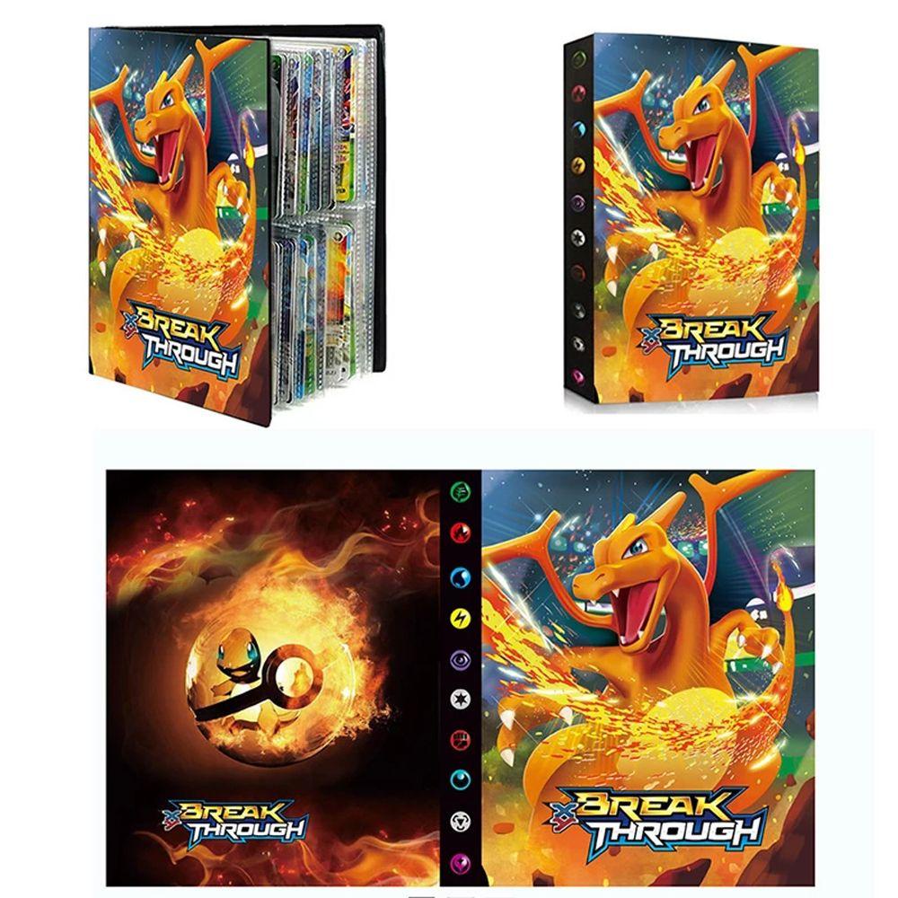 Agustinina Kartu Pokemon Album Pokemons Mainan Anak Hadiah Pikachu Anime Display Binder Foto Album Koleksi Folder
