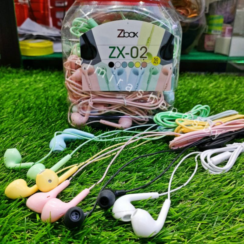 HANDSFREE EARPHONE MACARON ZBOX ZX-02 EARPHONE MACARON SUPER BASS