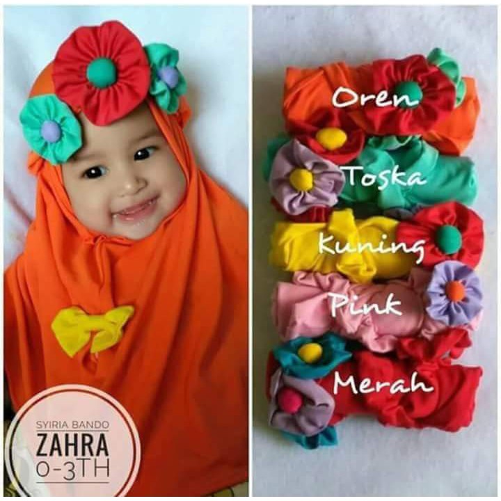 Hijab Bayi Cantik/ Jilbab BANDO BUNGA
