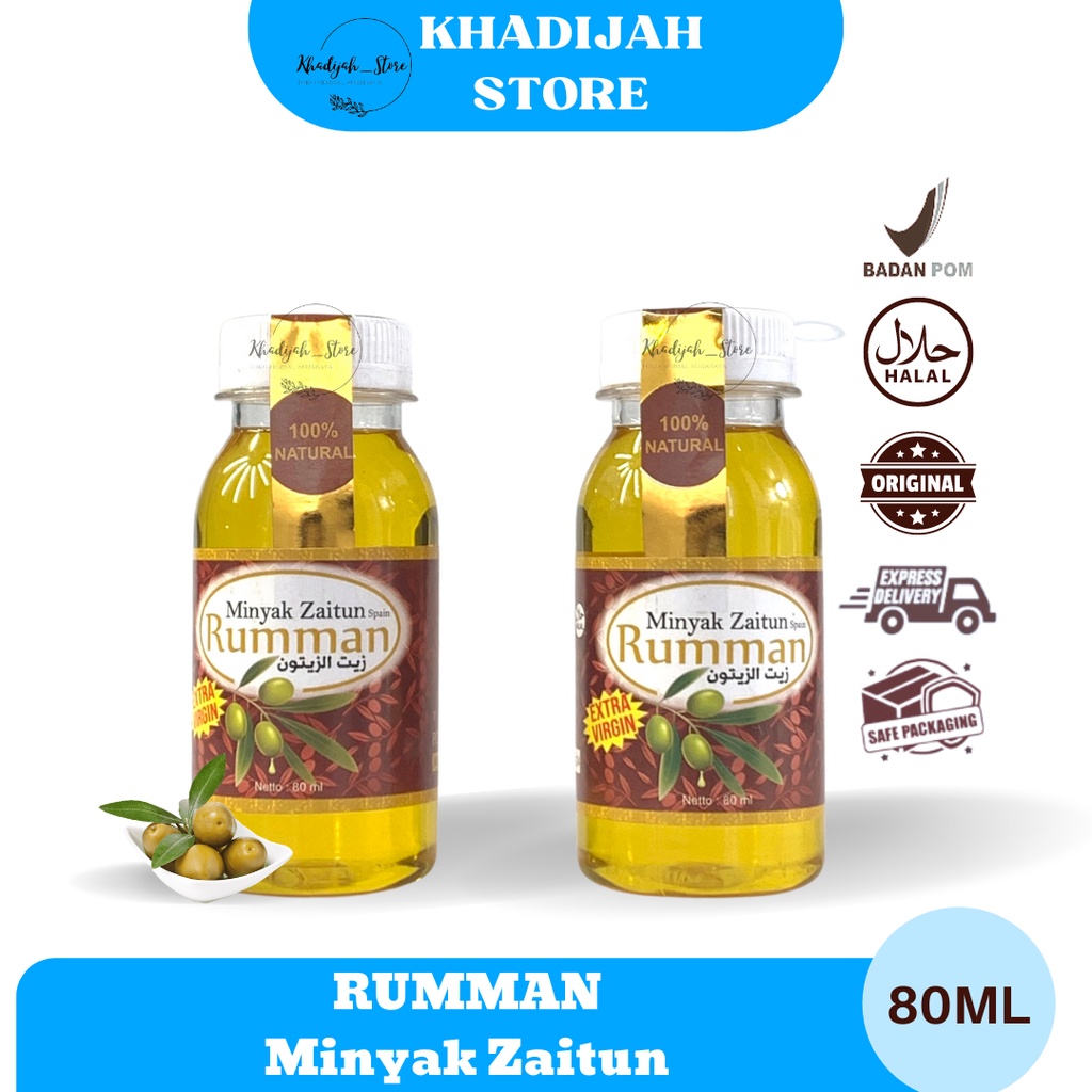 

Minyak Zaitun Olive Oil Extra Virgin Oil Rumman 80ML Seperti Le riche