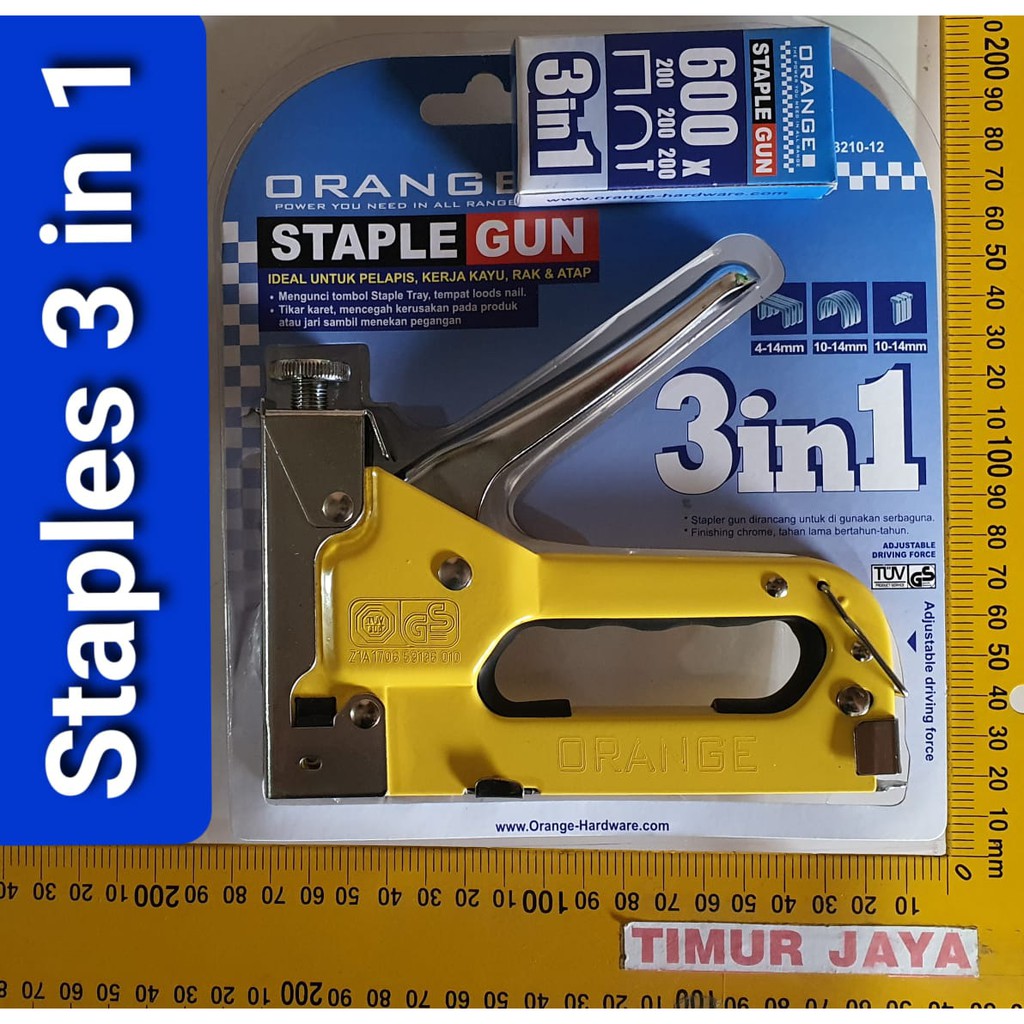 BENZ 4 14 Staple Gun 3 in 1 Way Heavy Duty Staples Tembak hekter jok