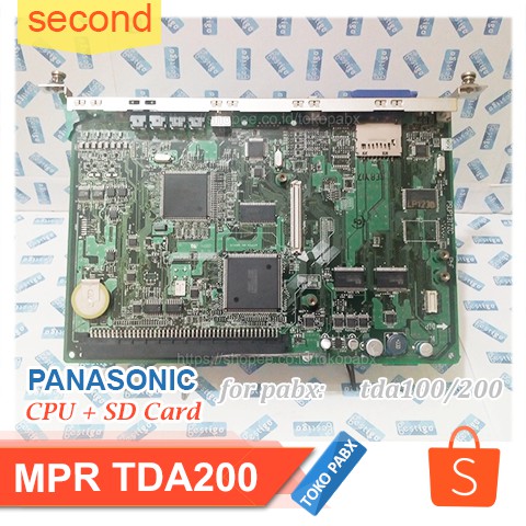 CPU MPR KX-TDA100 TDA200 Pabx Panasonic Second