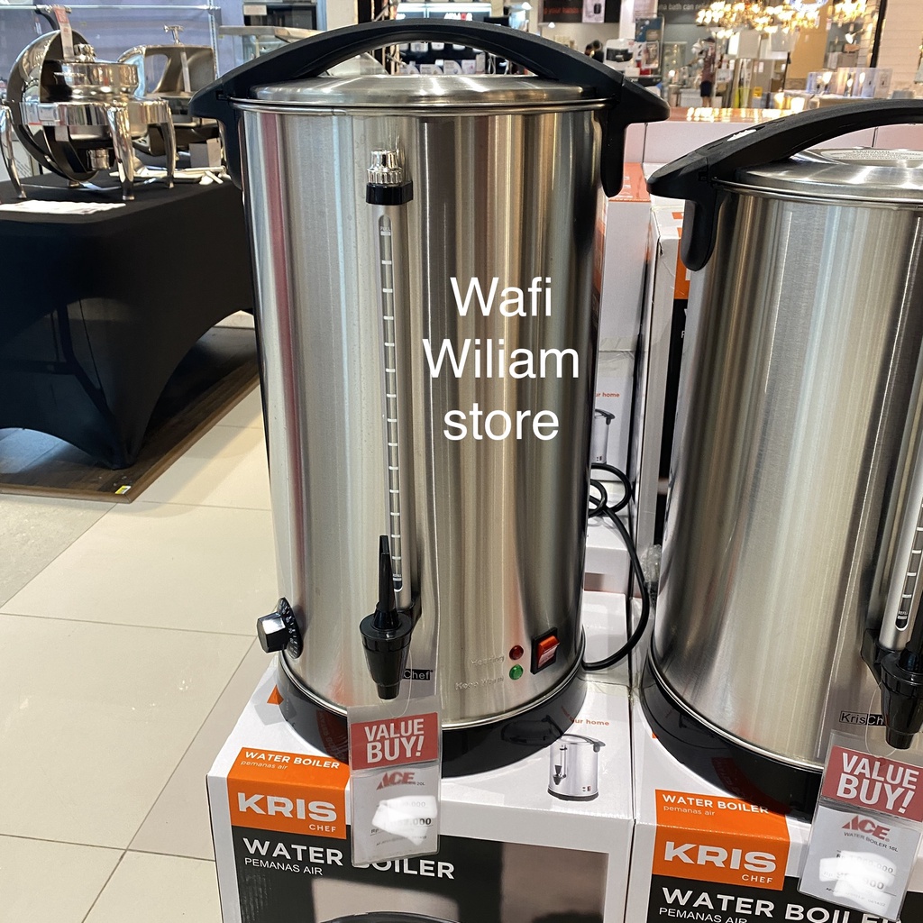 Krischef Krisbow water boiler pemanas air teko Listrik 20 Liter