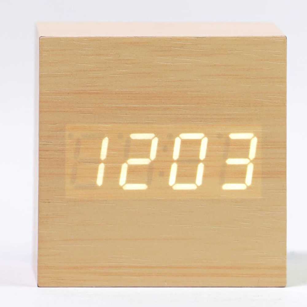 (100% BARANG ORI) Jam Digital LED Kayu - JK-808