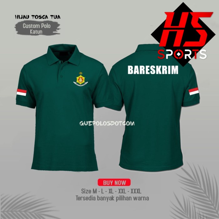 Poloshirt - Kaos Polo Police Bareskrim Indonesia Terbaru - BAJU POLISI