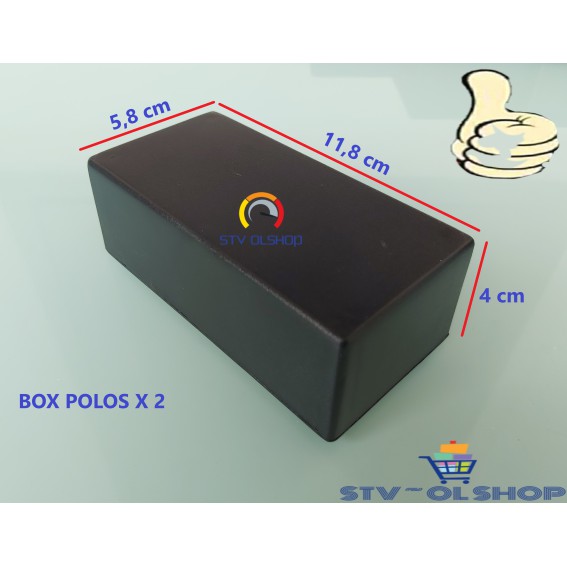 Box Polos X 2 Plastik / Box Polos Hitam Serba Guna