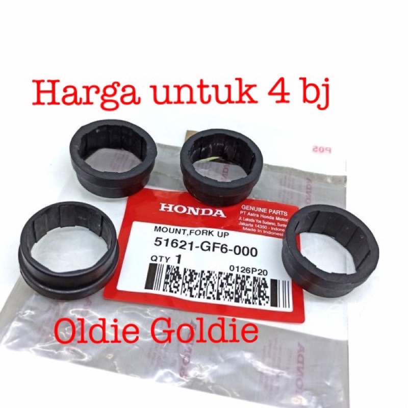 Karet Kupingan Lampu Set Honda Win GL100 CB100 Ori