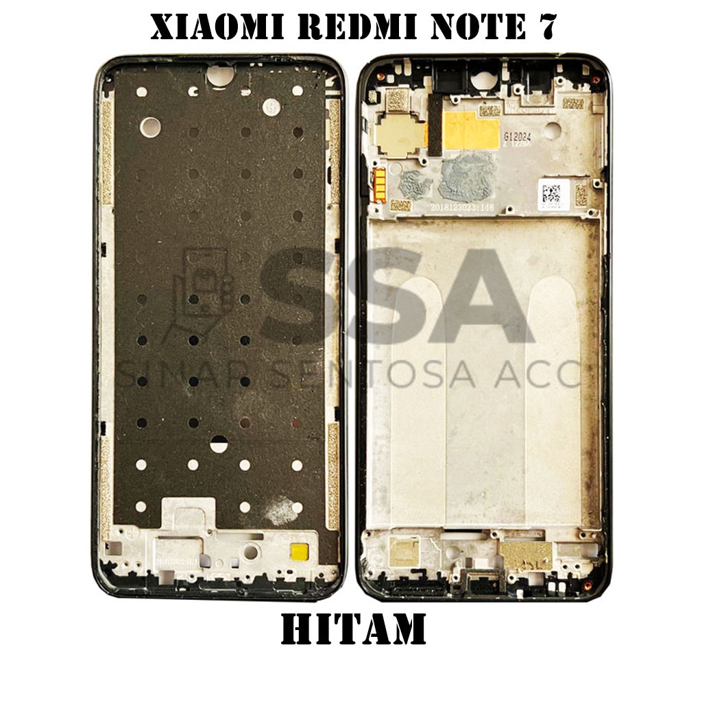 Tulang Tengah Middle Frame LCD Xiaomi Redmi Note 7 Original 100% Tulang Casing Bezel Bezzel Bazel Handphone HP Ori Original Awet Murah Note7