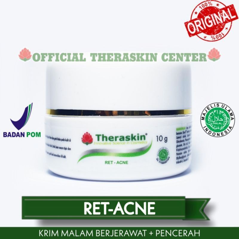 Theraskin Ret-Acne Cream - Ret Acne Cream - krim jerawat - acne white - acne whitening
